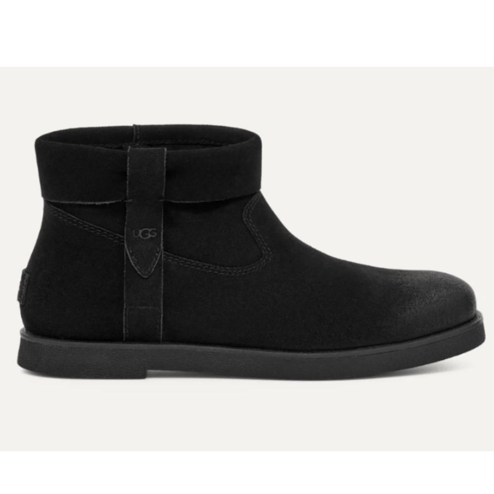 UGG Black Josefene Suede Cuff Ankle Boot Size 8